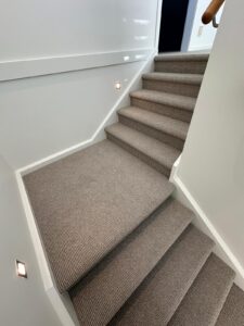 Carpet installed on stairs and landing in a Seaford home